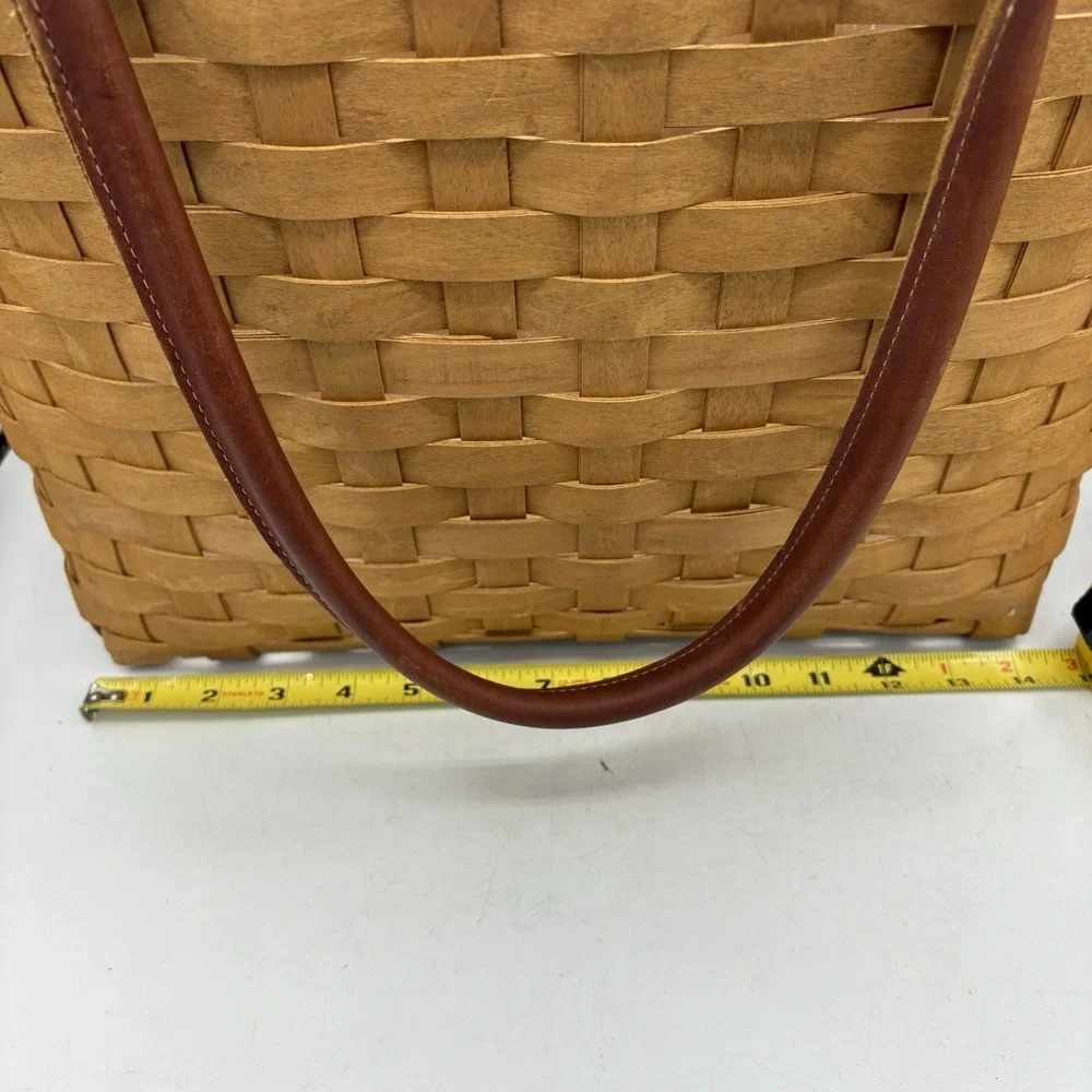 Longaberger Basket Large Boardwalk Picnic Tote Beach with Plastic Protector
